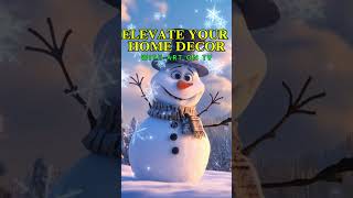 Cozy Snowman Screensavers in 4K: Perfect 2-Hour Art TV Winter Ambiance