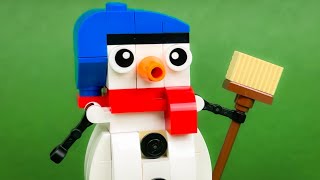 Snowman: LEGO 30197 | Christmas | Stop Motion Time-lapse Build