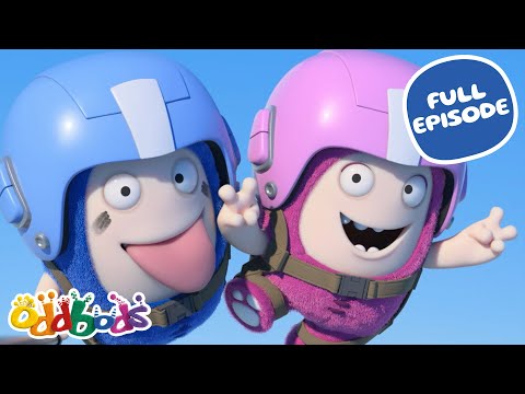 Skydiving Shenanigans | Oddbods Full Episode | Funny Cartoons for Kids