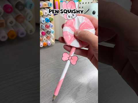 🖊️Cute DIY pen squishy!? #papercraft #cutecrafts #papersquishy #squishy #cute ￼