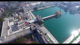 GOLDEN TEMPLE ( HARMANDHIR SAHIB ) AERIAL 4K VIDEO