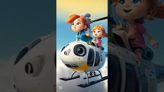 Little Babies Flying on Helicopter. #ai aiart#music #ytshorts #AIBabies#VirtualBabies#BabyTrend2024