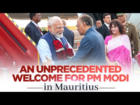 LIVE: PM Modi arrives to a ceremonial welcome in Mauritius