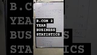 Business Statistics Bcom 2 second year bba/bbs 1 year solutions #shortsvideo#accounting #shortsfeed