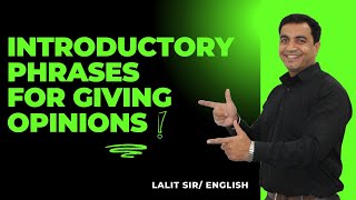 "Powerful Introductory Phrases for Expressing Opinions!" #englishwithlalit #english #englishlanguage