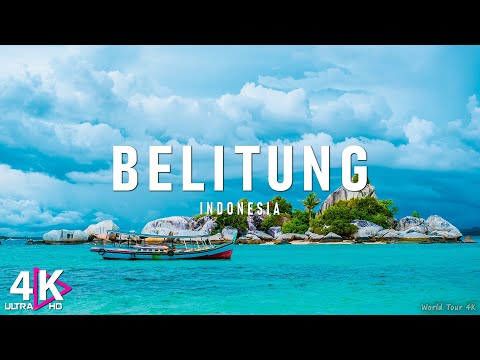 FLYING OVER BELITUNG 4K UHD - Relaxing Music Along With Beautiful Nature Videos - 4K UHD TV