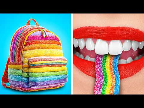 NEW 123 GO! How To Sneak Candies In School! 🍬📚 Smart Hacks For Students!