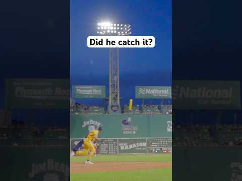 Did he catch it? #fenwaypark #batflip #baseball #fyp