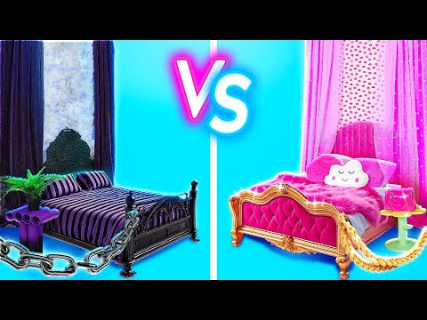 NEW 123 GO! Soft vs Alt Girl Styles in JAIL! 🚨 Cute Ideas and Crafts for Room MAKEOVER!