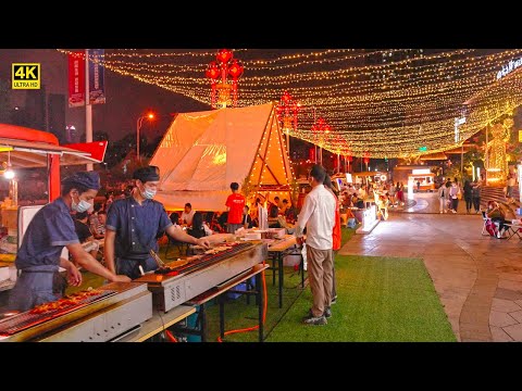 Nanning Night Market Walking Tour | Merry Christmas 2022