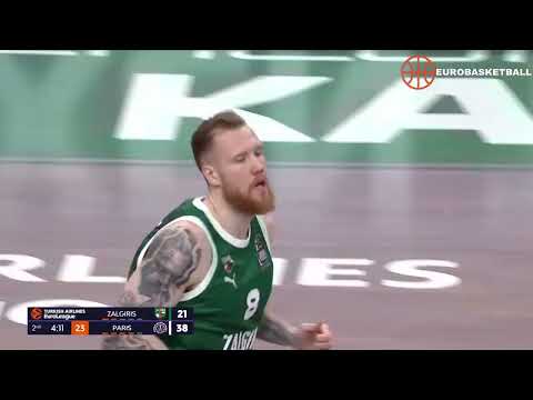 🔥 Ignas Brazdeikis Scores 16 PTS! | Zalgiris Kaunas vs Paris Basketball | EuroLeague Round 29