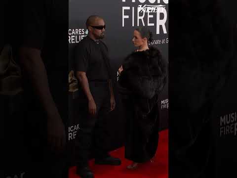 Kanye West & Bianca Censori walk the red carpet at the 2025 Grammys