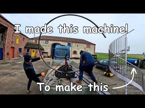 Making a Tube rolling Machine for spiral handrail