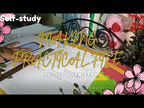 "Completing My Practical Files at the very last moment" | study vlog |#believeinyourself #assignment