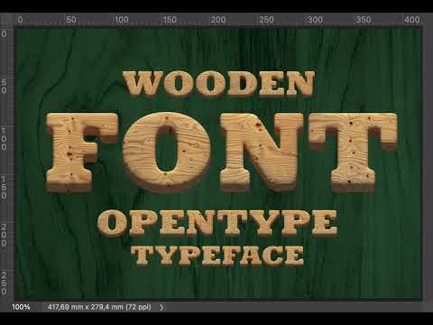 Wooden Font