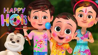 Holi Hai - होली है | Hindi Rhymes | Holi Hind Songs for Children | Ding Dong Bells