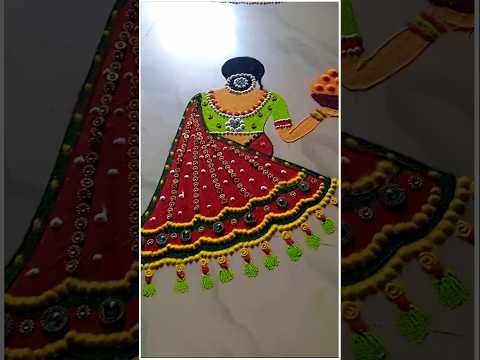 Makar Sankranti Special Rangoli  | Haldi Kumkum Unique Rangoli #girlrangoli #shorts #makarsankranti