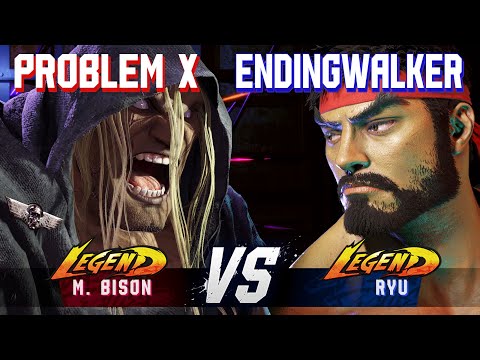 SF6 ▰ PROBLEM X (M.Bison) vs ENDINGWALKER (Ryu) ▰ High Level Gameplay