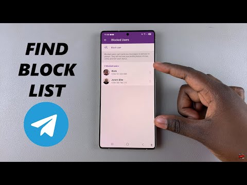 How To Find Block List In Telegram