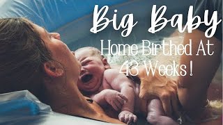 EMOTIONAL HOME BIRTH VLOG at 43 WEEKS PREGNANT! Castor Oil Induced Labor & Delivery | Water Birth