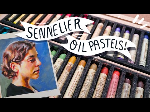 Using the FANCY oil pastels ✨ Sennelier oil pastel portrait