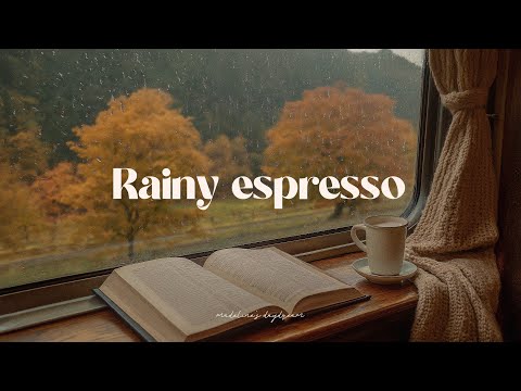 enjoy a rainy day with fall's last espresso ☕️🤍 romanticize your life with a dreamy autumn playlist