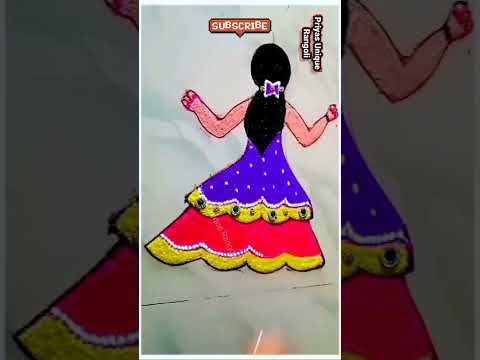 makar sankranti rangoli 👍haldi kumkum rangoli | girl rangoli #rangoli #art #shorts #shortsvideo