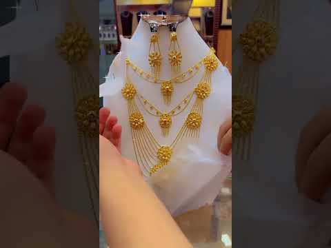 M.Maqsood vlogs necklace set #beautifuldesign #necklace #goldearringdesigndikhaiye