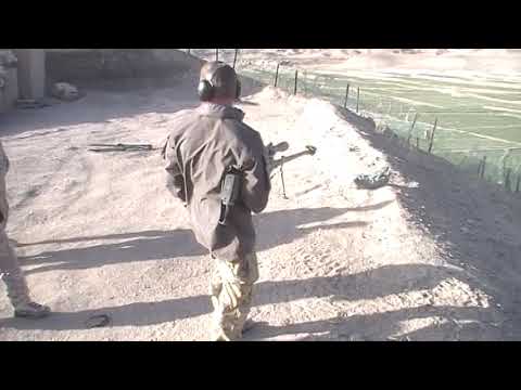 HIP FIRING a .50 cal in Afghanistan