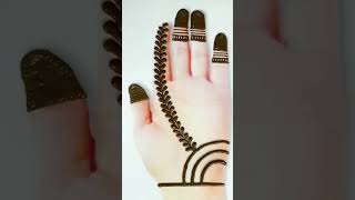 Very Easy and Simple Mehndi design for Front Hand #shorts #valentine'sdaymehndi #eidmehndi