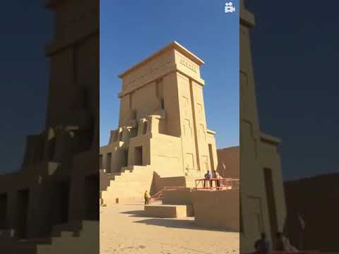 A close-up of one of the four giant statues of Ramses II at Abu Simbel