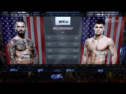 Микки Галл vs CM Punk | Полный бой