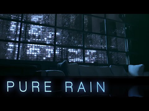 💤Relaxing Rain On Window Apartment No Thunder No Music | Urban Soundscapes S01E08 | Rainy Night