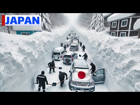 Japan is Freezing !✈️ Planes & Homes Completely Buried in Snow – Worst Blizzard in Years ❄️