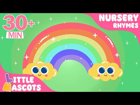 🌈Colors Of The Rainbow | Color Song + more | Little Mascots Nursery Rhymes for Kids