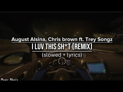 august alsina ft. Chris brown & Trey Songz - I luv this sh*t (remix)|(slowed + lyrics!)