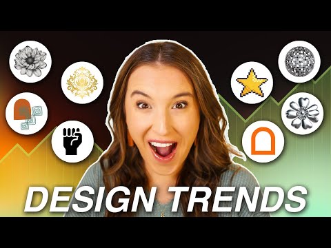 Top 8 GRAPHIC DESIGN TRENDS comin' in HOT for 2025 🔥