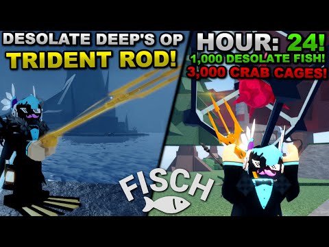 Completing 100% Of The Desolate Deep For The OP Trident Rod in Roblox Fisch... Here's What Happened!