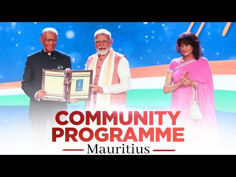 LIVE: PM Modi attends community programme in Mauritius