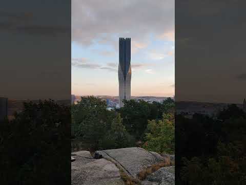 Goteborg from the top of a hill