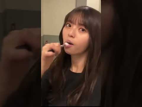 【乃木坂46】LIVE前に歯磨きをする齋藤飛鳥