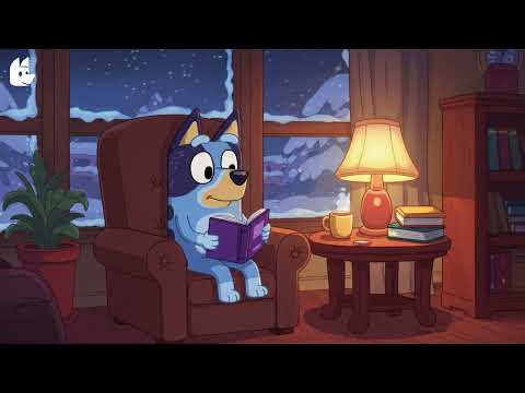 Cozy Winter Nights with Bluey ❄️Relax Mind, Get Some Coffee ☕Relaxing Lofi for Work & Study