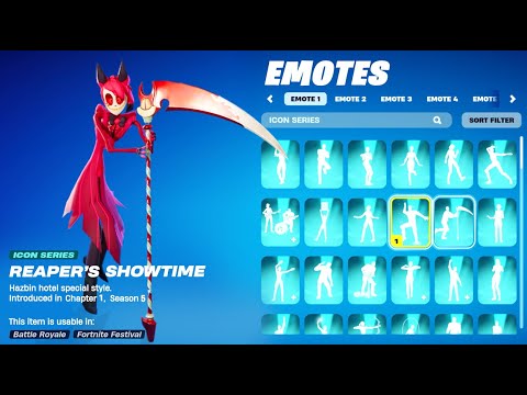 ALASTOR Doing Fortnite Dances & Emotes (Hazbin Hotel)