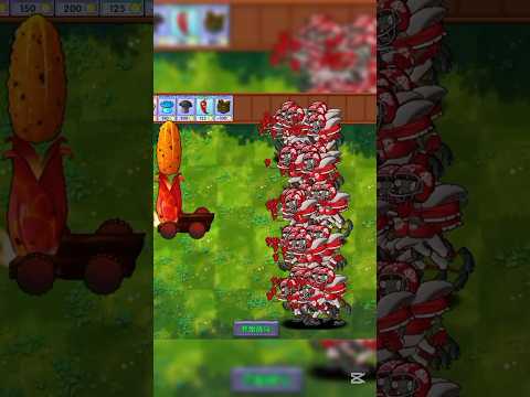 Red zombie can one plant stop a wall#plants#games #zombieshorts#viralshort #ytshorts#pvz#trending