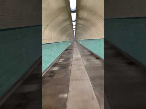 Riding under the River Tyne in a deserted Cyclist Tunnel #cyclinguk #cycling #roadcycling #bicycling