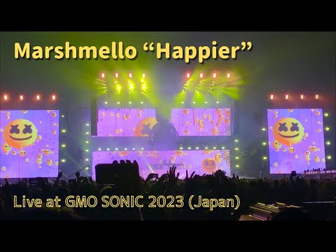 Marshmello “Happier” Live at GMO SONIC 2023 (Japan)