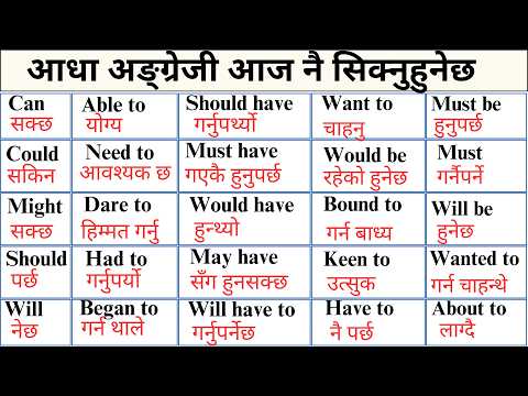 Day 1 बाट अंग्रेजी बोल्न सिक्नुहोस How to start Basic english? Spoken English Course