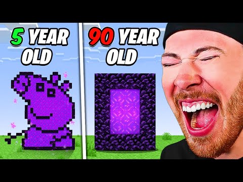 MINECRAFT At Different AGES?! (Funny Animation)