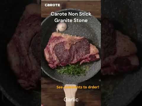 Healthy non stick frying fan | Carote Non Stick Granite Stone kitchen cookware set