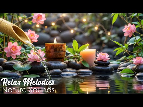 Soothing Spa Piano 🌿 Relaxing Music with Nature Sounds ~ Relieve Stress